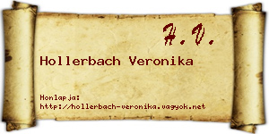 Hollerbach Veronika névjegykártya